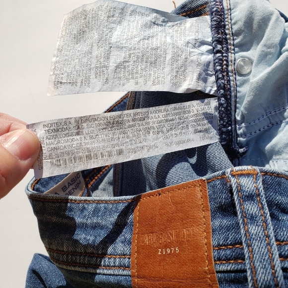 Zara Basic Z1975 fray hem jeans size 2 - Picture 7 of 9